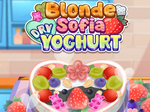 Hra Blondínka Sofia: Suchý jogurt  online