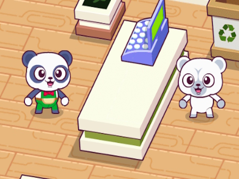 Hra Simulátor Panda Shop  online