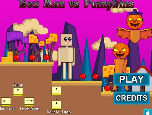 Hra Box muž vs tekvica  online