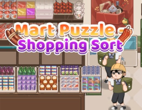 Hra MART PUZZU nakupovanie triedenie  online