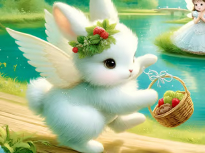 Hra Jigsaw Puzzle: Angel Bunny online