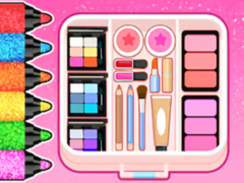 Hra Omaľovánka: Make -up uprata  online