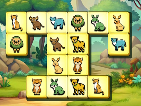 Hra Živočíšne kráľovstvo Mahjong  online