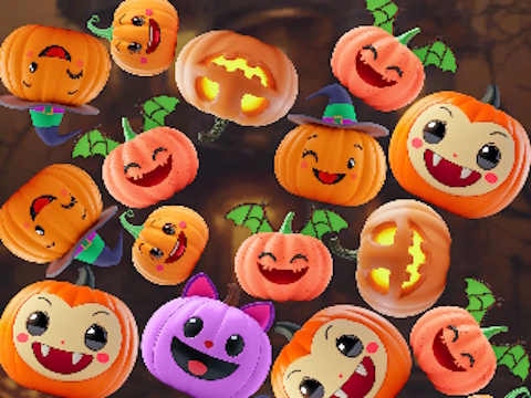Hra Zlučte tekvice: Halloween!  online