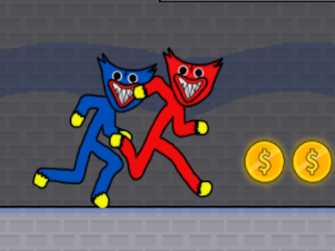 Hra Stickman Huggy Party Duo online