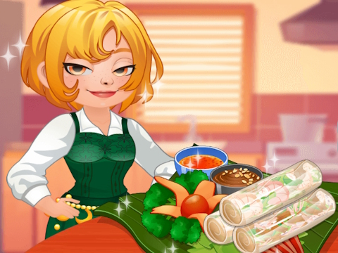 Hra Roxie's Kitchen: Spring Roll online