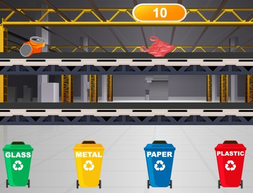 Hra Recyklácia továrne  online