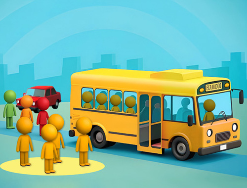 Hra Bláznivá autobusová stanica  online