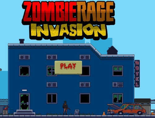 Hra Invázia Zombie Rage  online