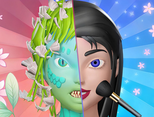 Hra Monster make -up 3D  online