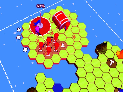 Hra Dlax Hex World: Red vs modrá  online
