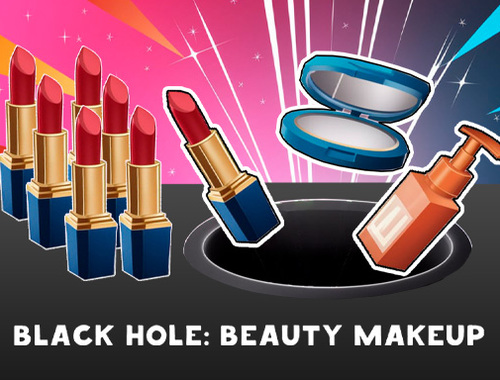 Hra Čierna diera: kozmetický make -up  online