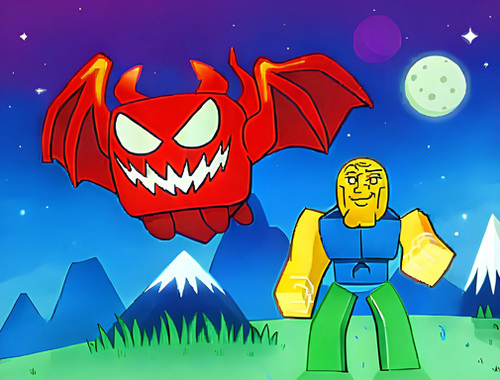 Hra Obby legendárny drak  online
