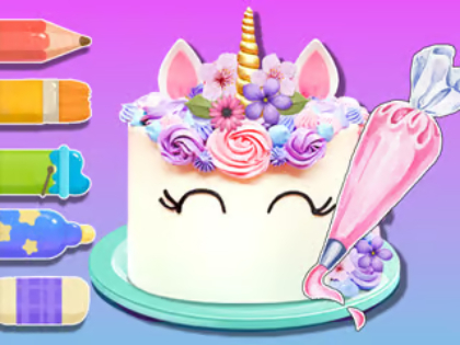Hra Omaľovánka: Cake Unicorn  online
