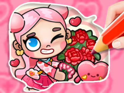 Hra Omaľovánka: Avatar Valentine's  online