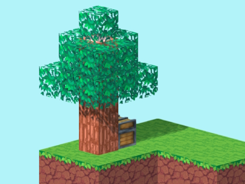 Hra SkyBlock 3D: Prežitie  online