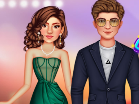Hra Celebrity pár červených kobercov móda  online
