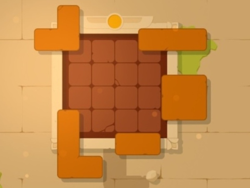 Hra Puzzle blokuje starodávne  online