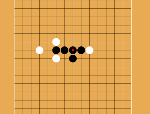 Hra Gomoku päť kameňov v rade  online
