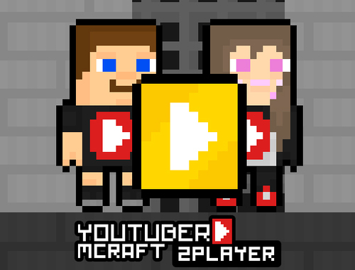 Hra YouTuber Minecraft 2 hráč  online