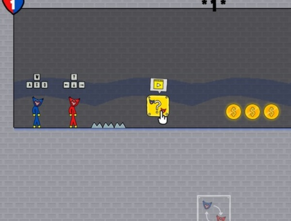 Hra Stickman Huggy Party Duo  online