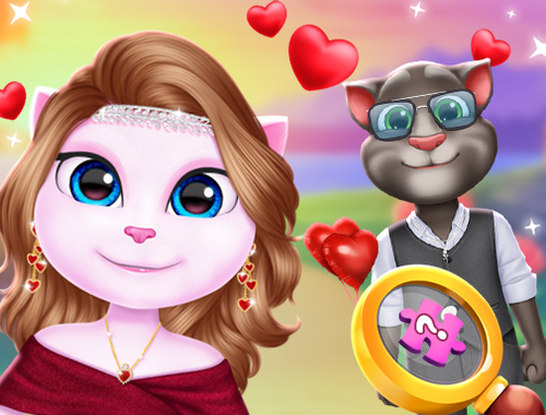 Hra Kitty pár krásny Valentín  online