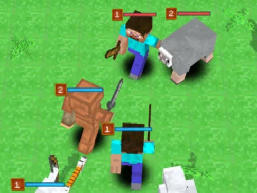 Hra Minecraft: Vytvorte monštrum a boj!  online