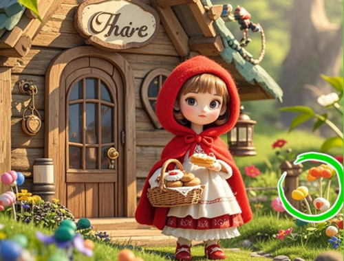 Hra Nájdite rozdiely: Granny Wolf  online
