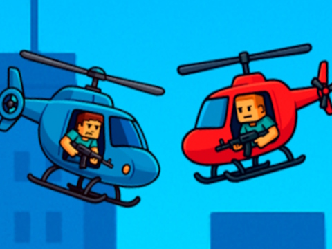 Hra Bitka vrtuľníka Steve 2 hráč  online