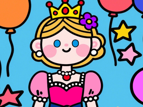 Hra Farba podľa kódu: Malá princezná  online