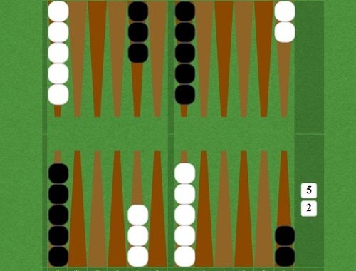 Hra Krátky backgammon  online