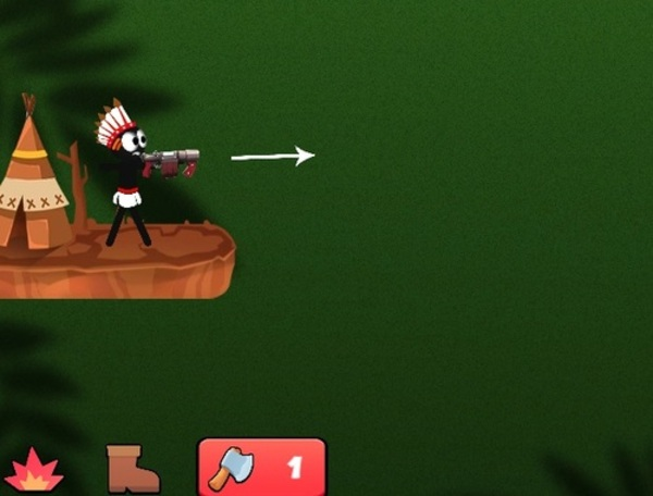Hra Bitka so šípkou Stickman  online