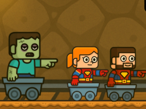 Hra 2 hráč Blockminer Escape  online