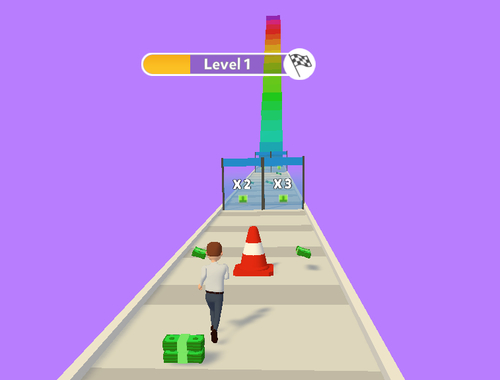 Hra Zásobník peňazí Run 3D  online