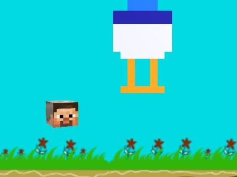 Hra Kuracie žokej: let v Minecraft online