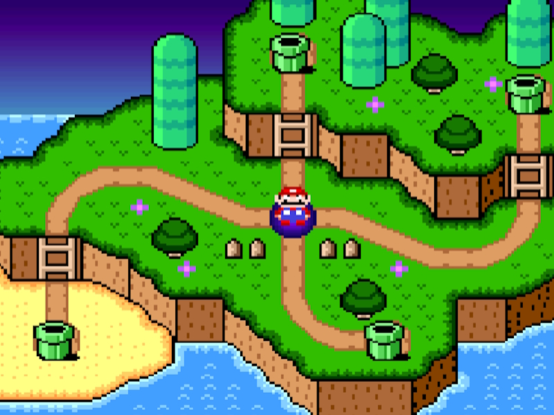 Hra Super Mario World: Legend of Four Keys online