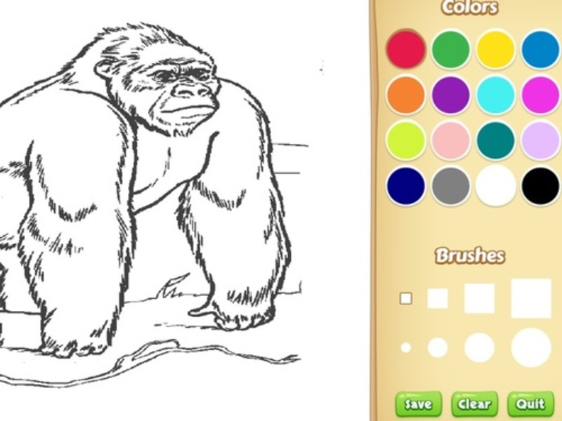 Hra Kniha sfarbenie pre deti: Zoo Animal online