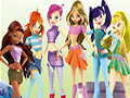 Hra Zbierka puzzle Winx Club  online