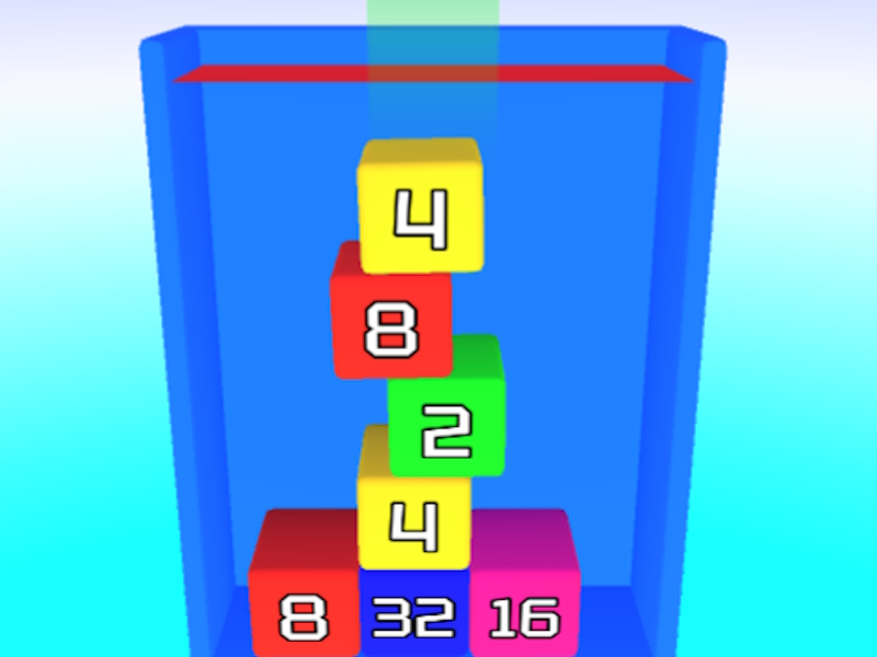 Hra 2048 3D: Pripojte kocky online