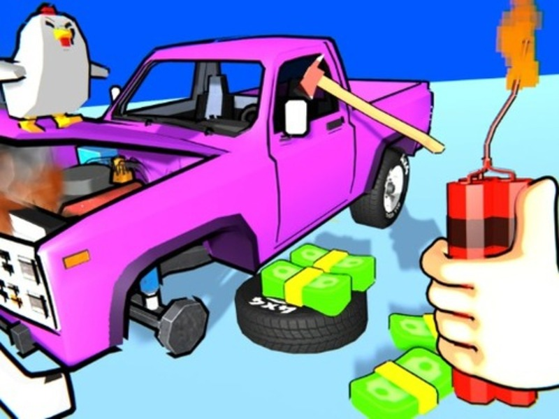 Hra Rozdeľte auto na kúsky! online