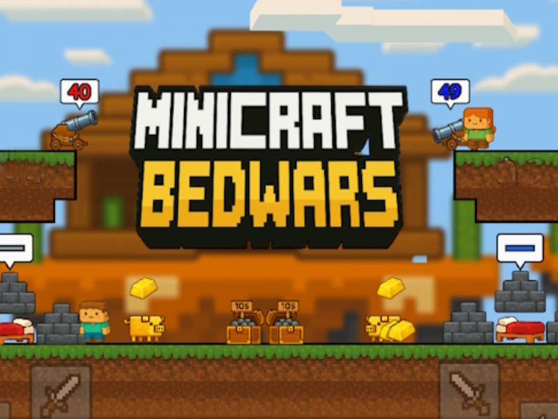 Hra Minecraft Bed Bed Wars online