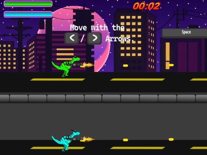 Hra Dinosaury so zbraňami online