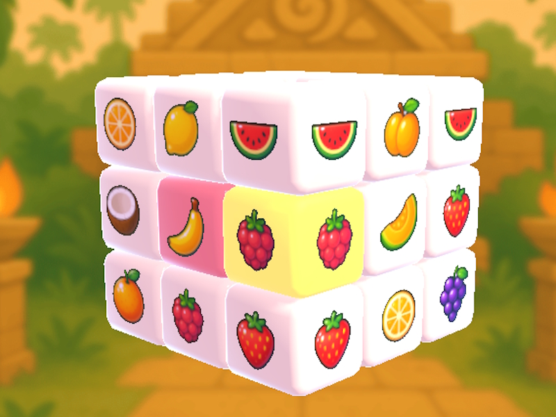 Hra Majong Fruit 3D online