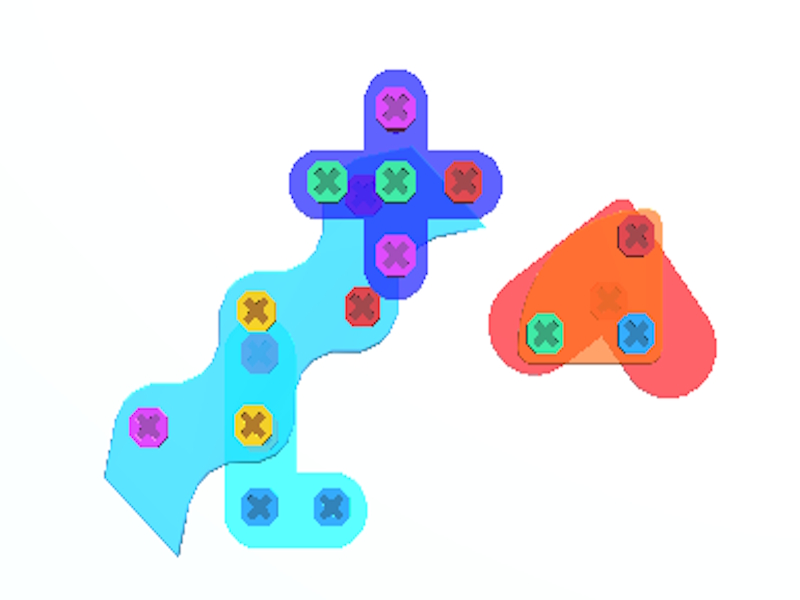 Hra Puzzle s predstavenskou skrutkou a špendlíkom online