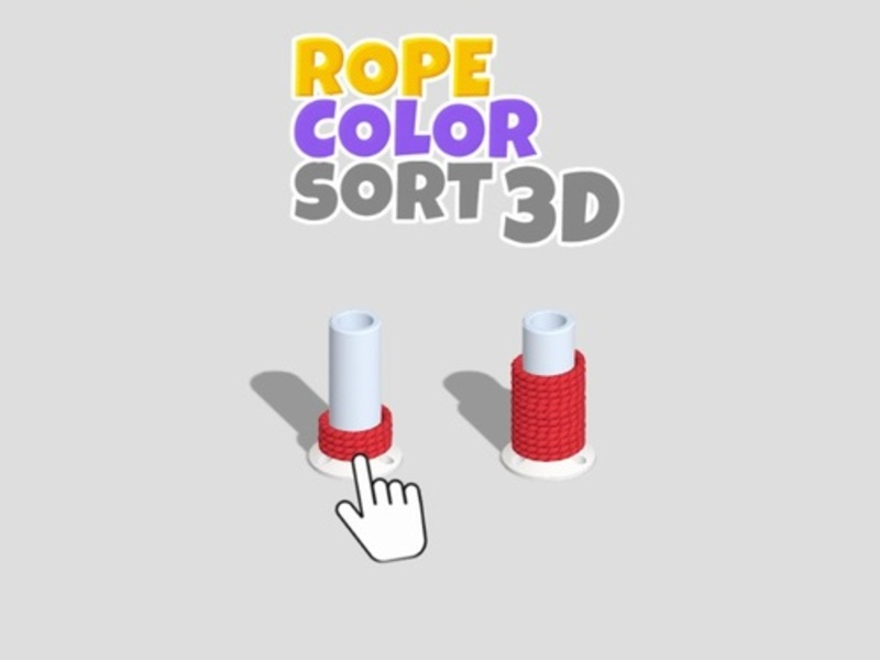 Hra Triedenie podľa farby lana 3D online
