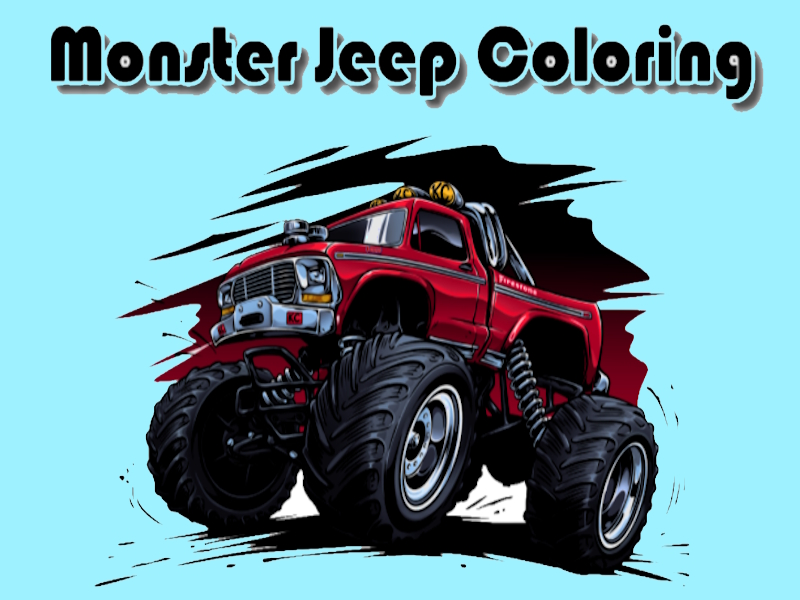 Hra Sfarbenie Jeep Monster online