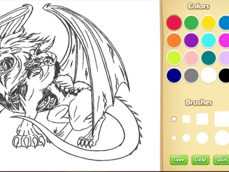 Hra Vyfarbenie knihy: Himmer Dragon online