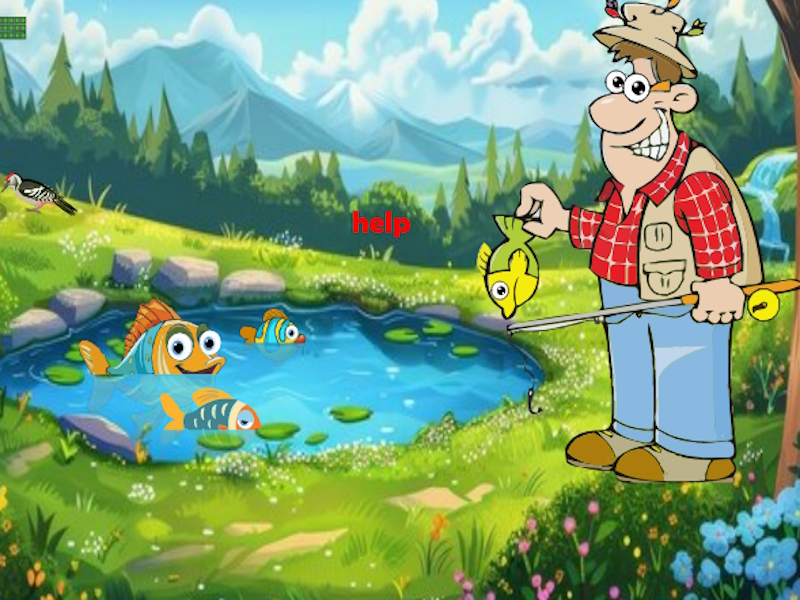 Hra Zoberte ryby od rybára online