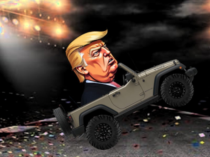 Hra Trump zavolal na volant online