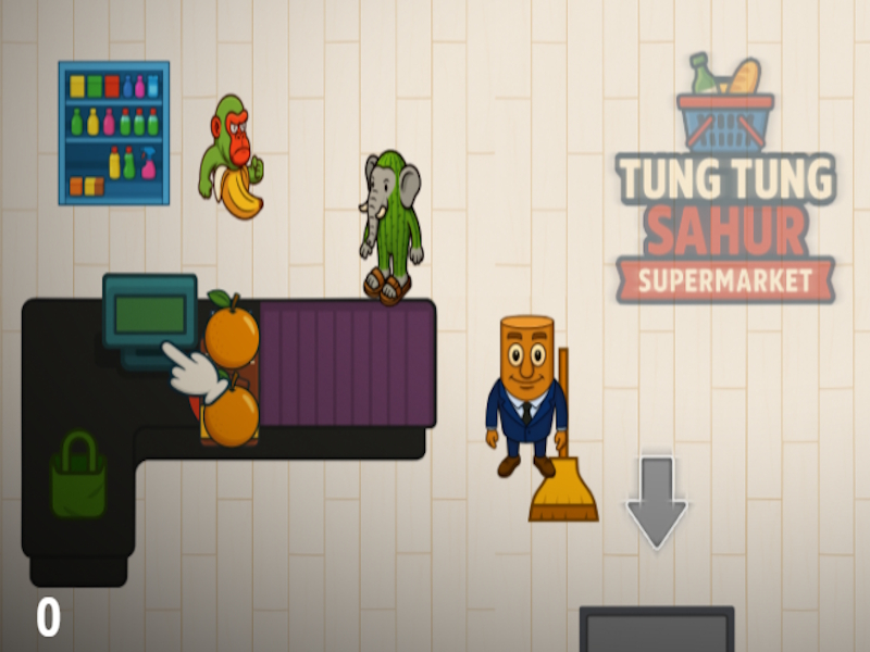 Hra Supermarket Tung Tung Sahur online